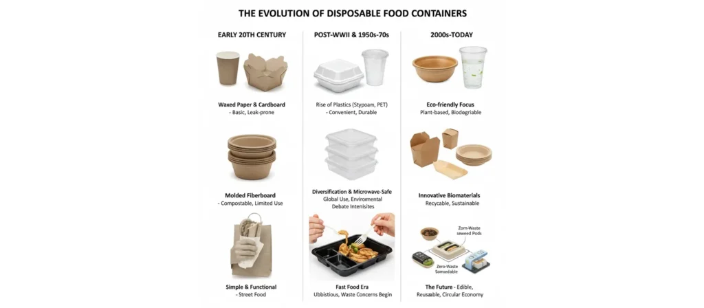 What Are Disposable Food Containers? 1 The Evolution of Disposable Food Containers