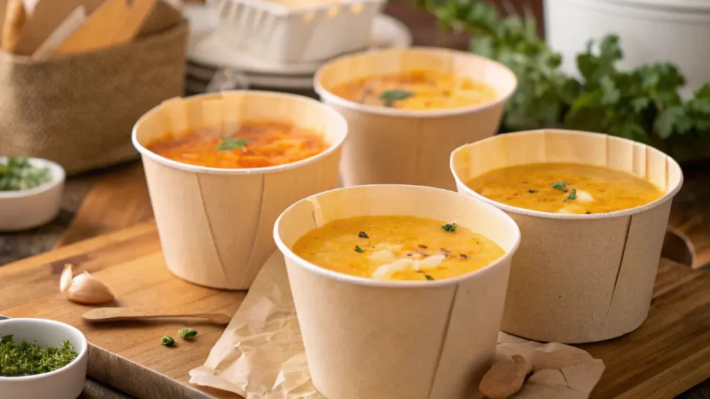 Takeaway Soup Portion Sizes: Container Guide in ML, OZ & Grams 2 Soup Bowls