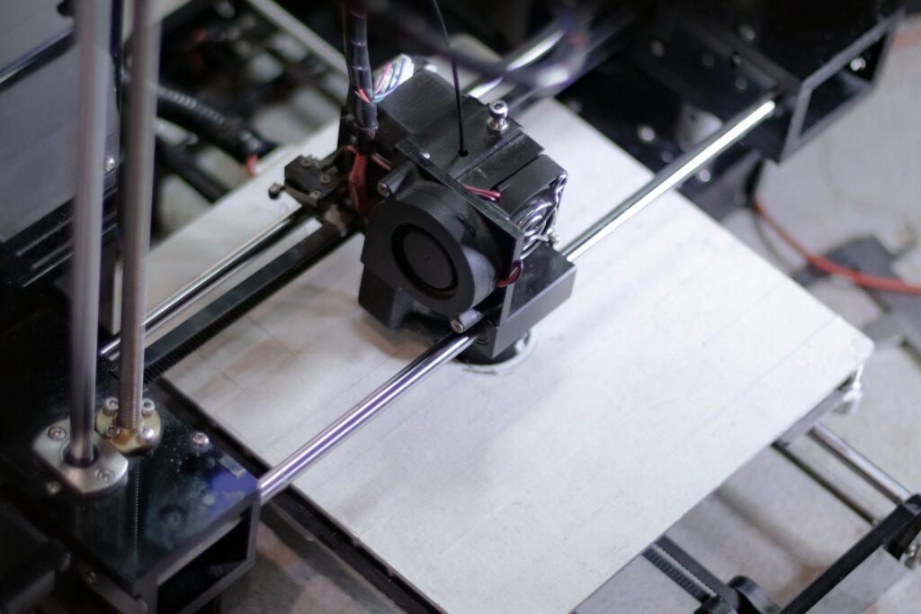 3D Printing process. 3D Printing process. Printing original products on a 3D printer.