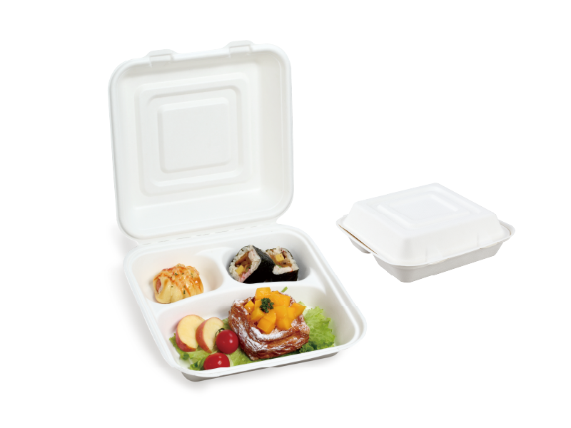 Food Box with Fold-over Lid 3 Part