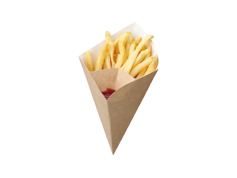 Frite Cone-Kraft Cardboard