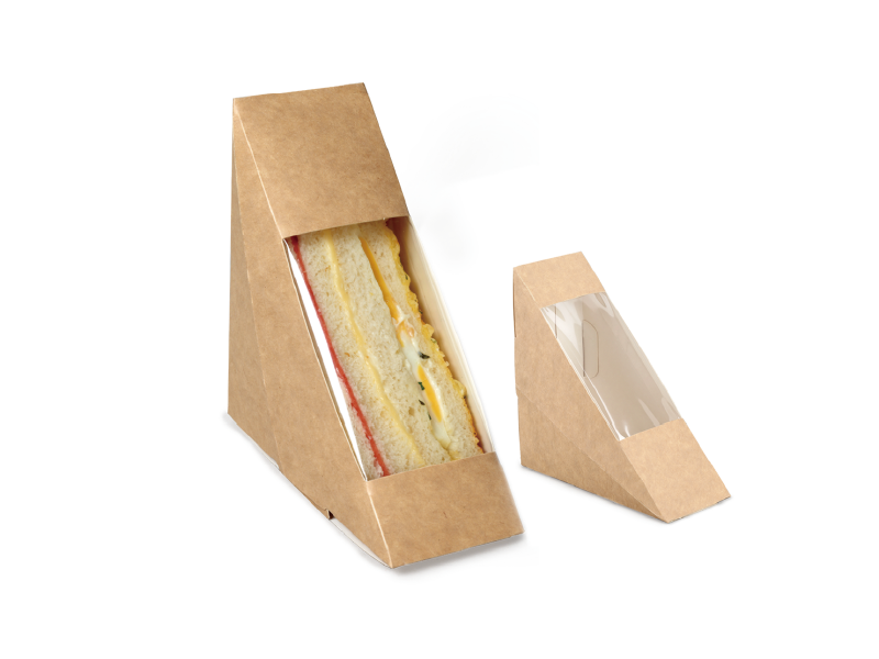 Kraft Sandwich Box-PLA Window
