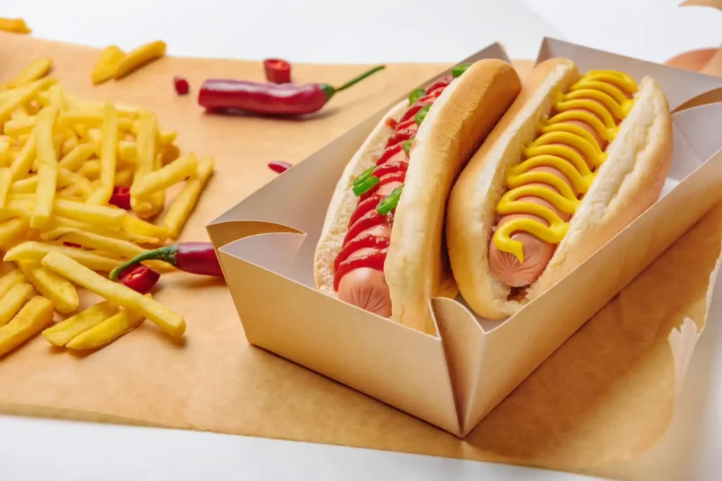 Hot dog box packaging