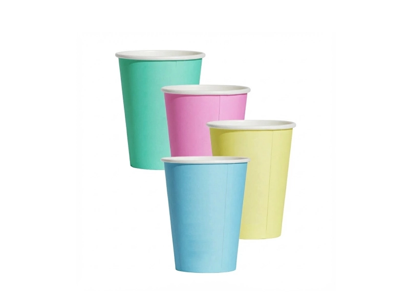 Colored Single Wall Coffee Cups