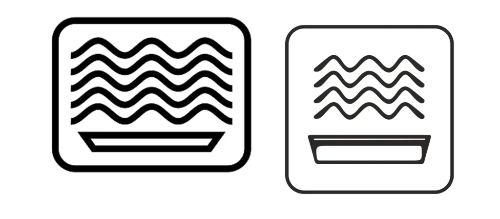 What the Microwave Safe Symbol Looks Like and Means? 4 Container or Tray Base with Curved Waves Inside