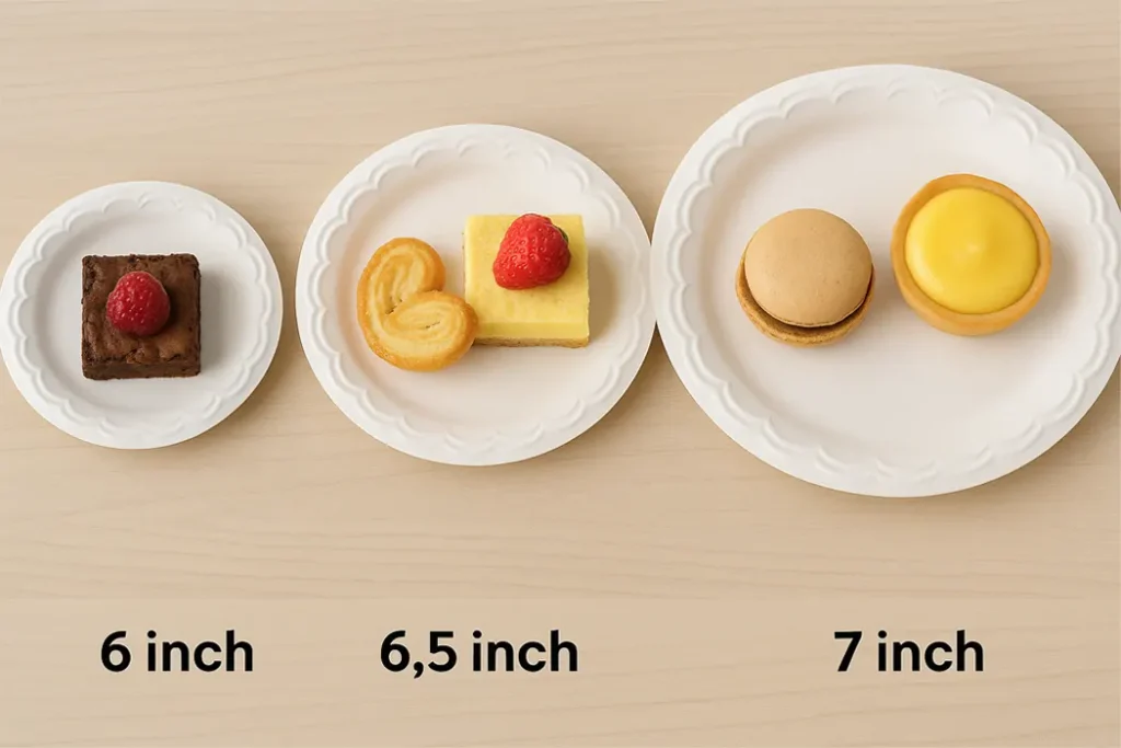 Paper Plate Sizes Guide: Choose the Right Size for Every Use 4 Dessert Plates