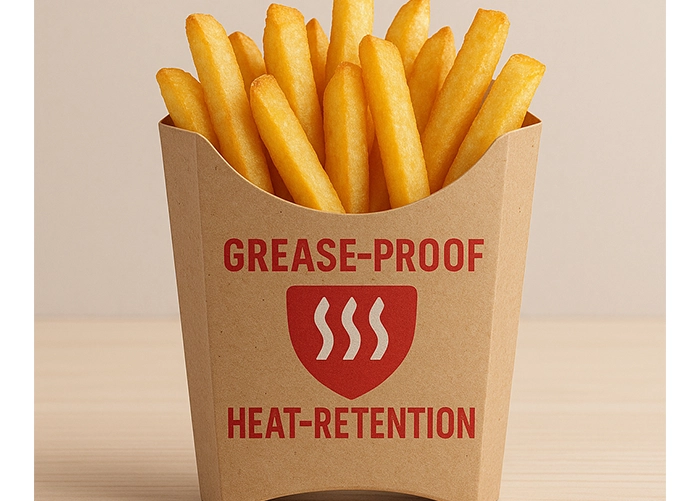 25 Creative French Fries Packaging Ideas That Will Make Your Brand Stand Out 21 Grease Proof and Heat Retention Packaging