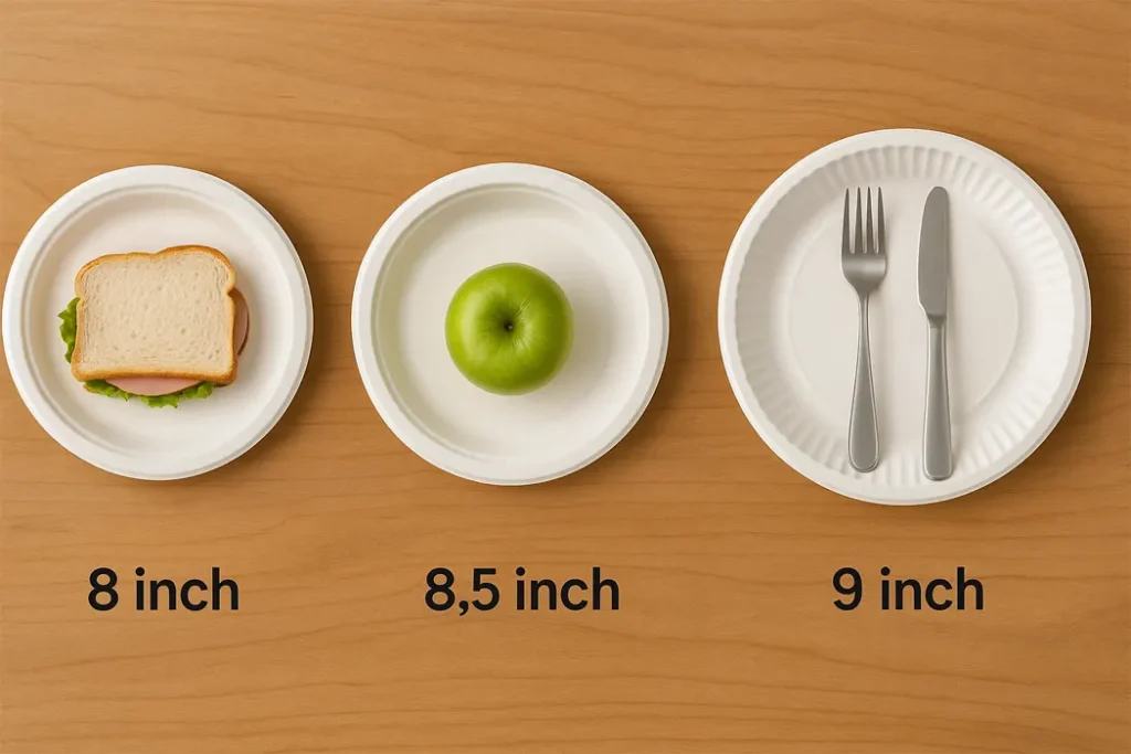 Paper Plate Sizes Guide: Choose the Right Size for Every Use 2 Lunch plates
