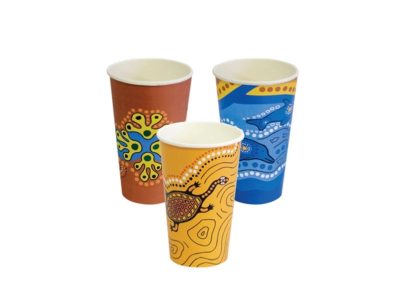 Printed Single Wall Coffee Cups