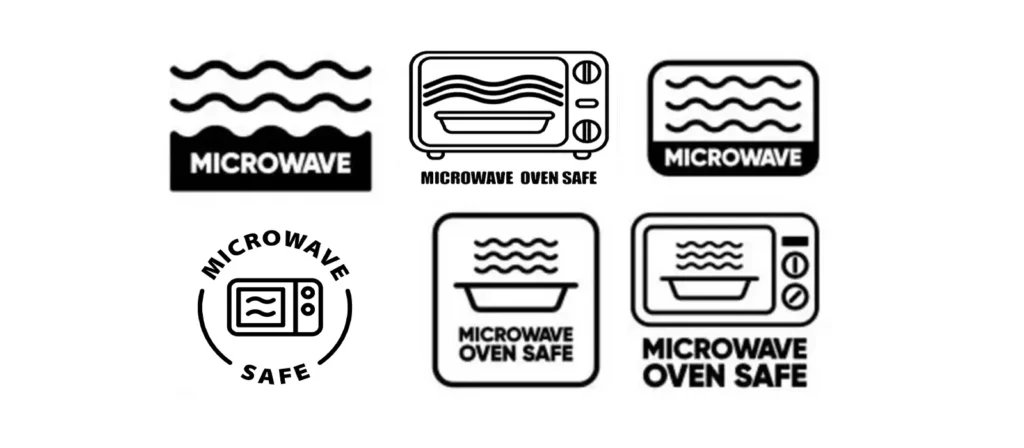 What the Microwave Safe Symbol Looks Like and Means? 5 Text Based ‘Microwave Safe with Logo