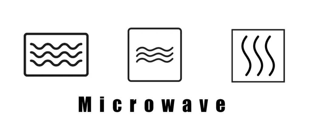 What the Microwave Safe Symbol Looks Like and Means? 1 Three Wavy Lines Alone