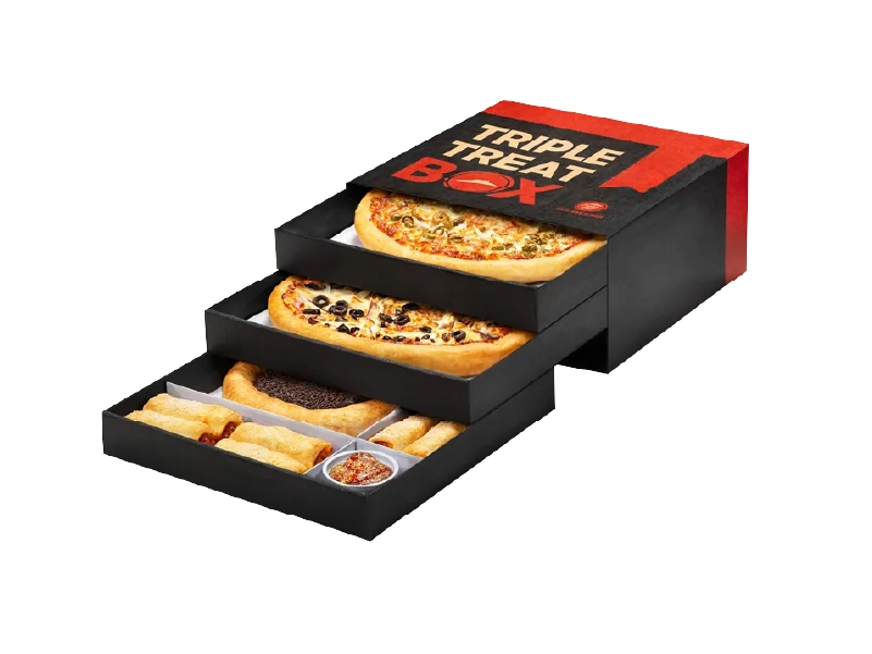 Triple Layer Pizza Treat Box