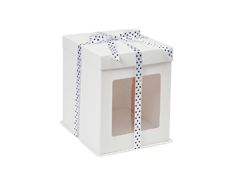 White Tall Cake Box