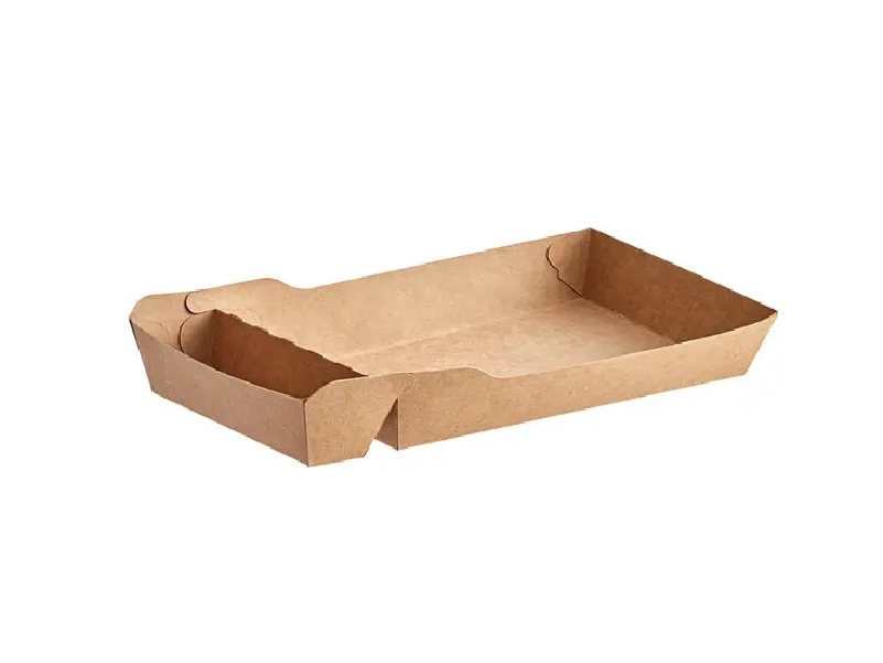 2-Compartment Paper Food Tray