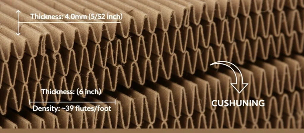 B Flute Vs C Flute: Pick The Best Cardboard For Food Packaging Boxes 2 C Flute Cardboard The Robust Workhorse