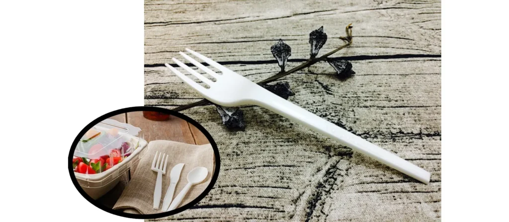 Using Eco-Friendly Disposable Cutlery to Cut Plastic Waste 2 CPLA Cutlery