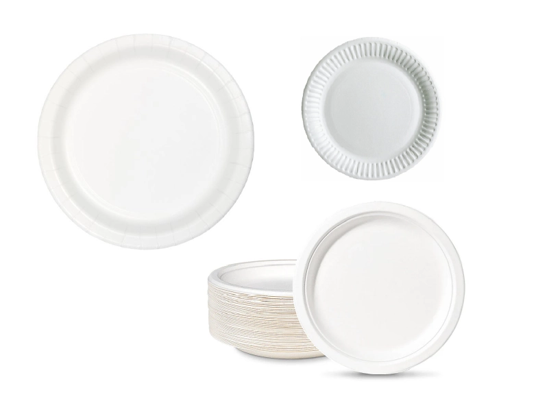 Classic White Paper Plates