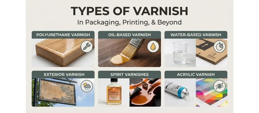 What is Varnish? Basics and Benefits in Packaging 2 Common Varnish Types