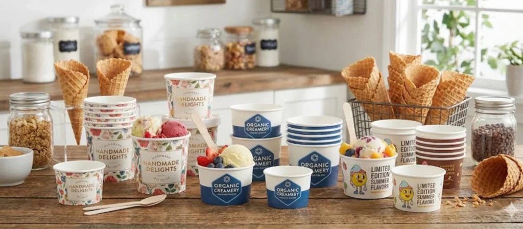 Ice Cream Cup Size Guide for Food Businesses 15 Custom Printed Ice Cream Cups