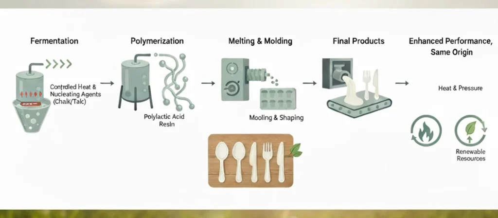 PLA vs CPLA: Clear Guide to Better Eco Choice 4 How CPLA is Made