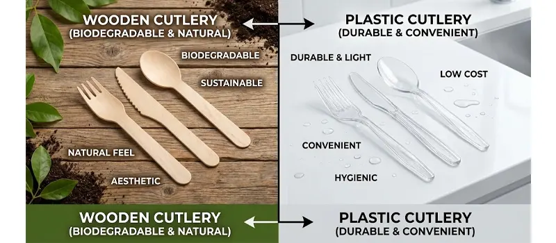 Wooden Cutlery Vs Plastic Cutlery: Which Is Better for You 7 How to Choose Between Wooden Cutlery vs Plastic Cutlery