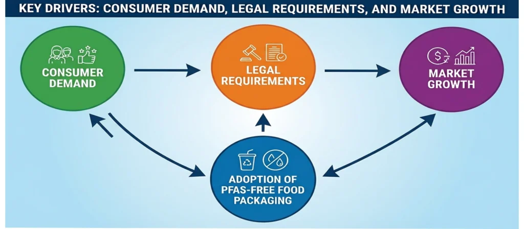A Complete Guide to PFAS Free Food Packaging Safety 4 Key Drivers Consumer Demand Legal Requirements and Market Growth