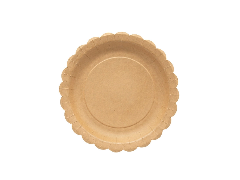 Can I Put a Paper Plate in the Air Fryer? 6 Kraft Paper Scalloped Plates