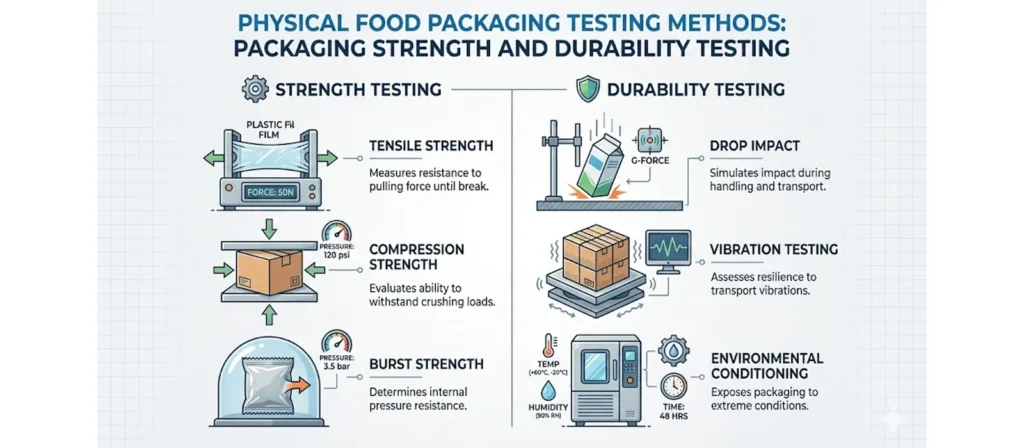 Food Packaging Testing Methods: The Complete Safety Guide 8 Packaging Strength and Durability Testing