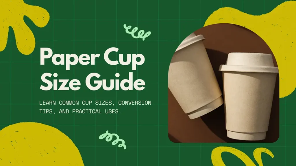 Paper Cup Size Guide: ml, oz, and inches 2 Paper Cup Size