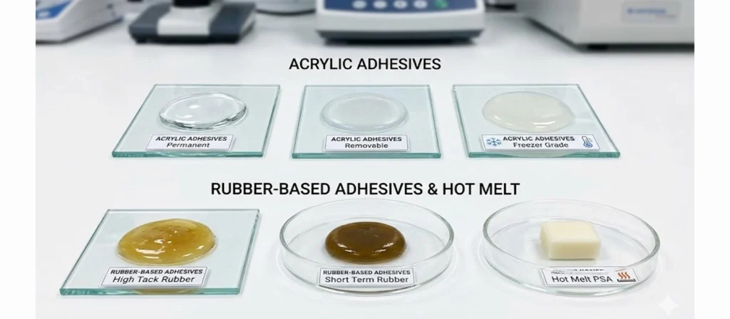 A Complete Guide to Pressure Sensitive Labels for Packaging 5 Pressure Sensitive Adhesives