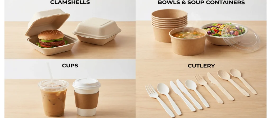 A Complete Guide to PFAS Free Food Packaging Safety 8 Product Categories Clamshells Bowls Cups and Cutlery