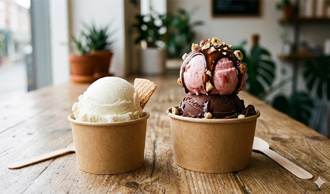 Ice Cream Cup Size Guide for Food Businesses 4 Single Scoop and Double Scoop Cups