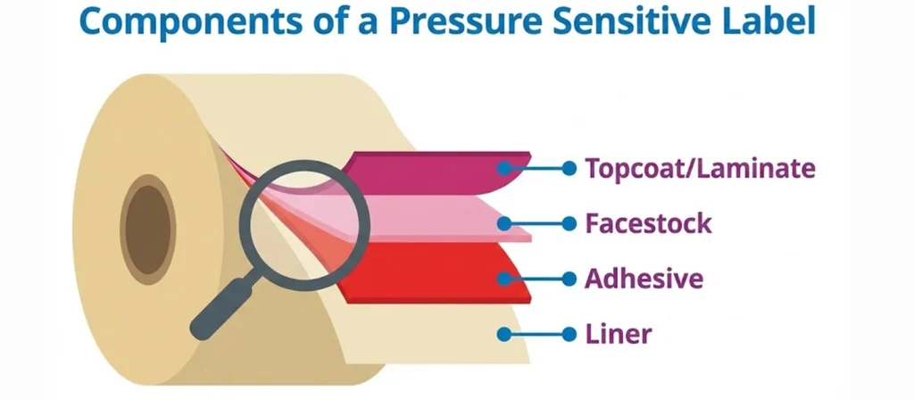 A Complete Guide to Pressure Sensitive Labels for Packaging 1 The Key Components of Pressure Sensitive Labels