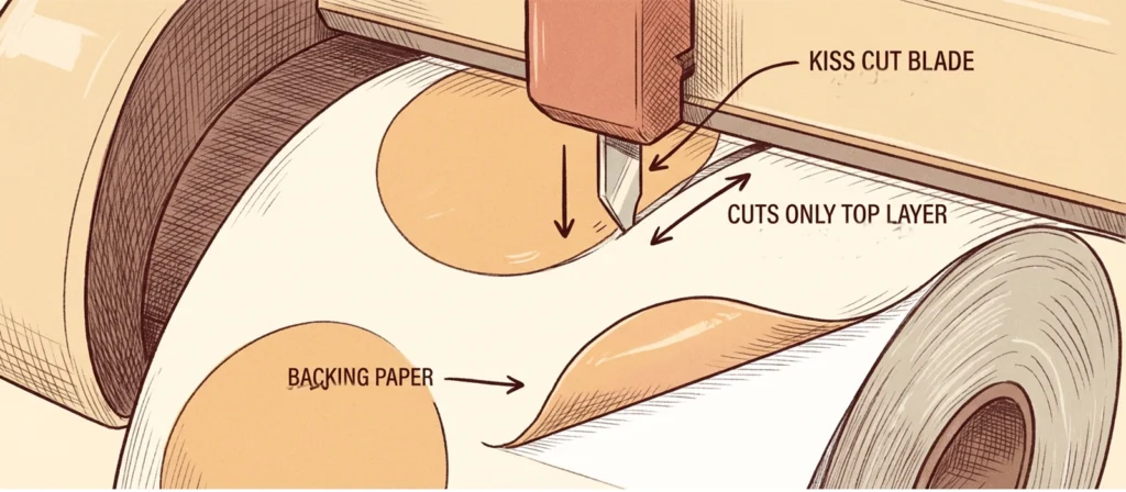 Kiss Cut Vs Die Cut Stickers 2 The Kiss Cut Process