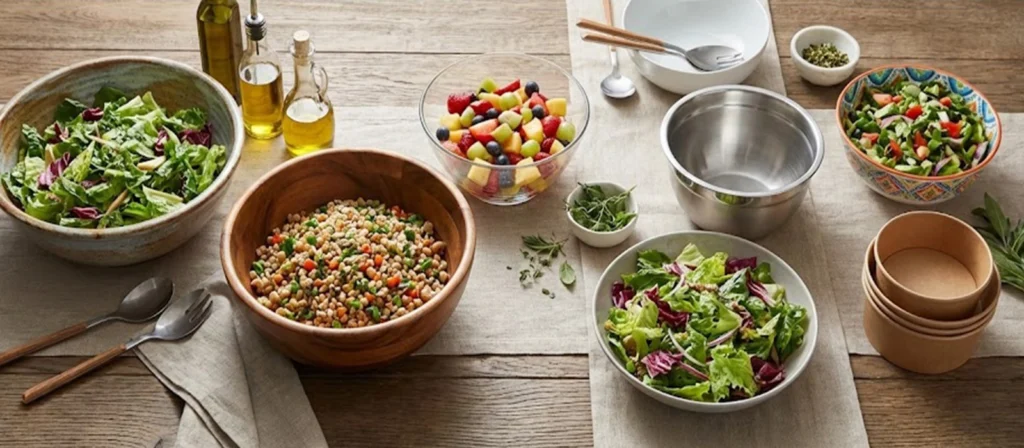 A Complete Salad Bowl Size Guide 3 What are the common salad bowl materials