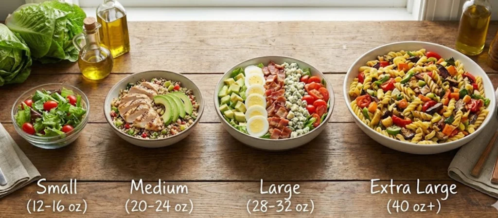 A Complete Salad Bowl Size Guide 2 What are the common salad bowl sizes