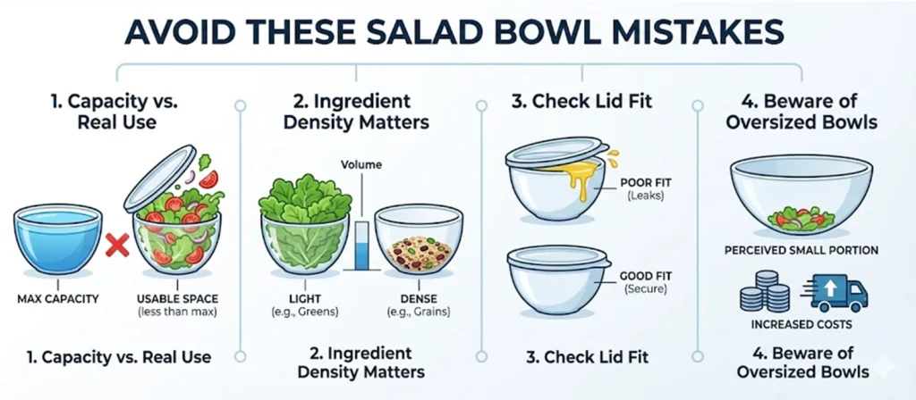 A Complete Salad Bowl Size Guide 12 What mistakes should you avoid when choosing salad bowl size
