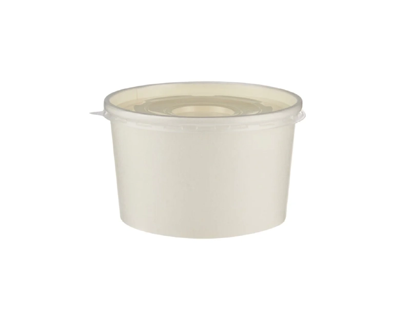 Takeaway Soup Portion Sizes: Container Guide in ML, OZ & Grams 7 White Paper Soup Bowl with Lid