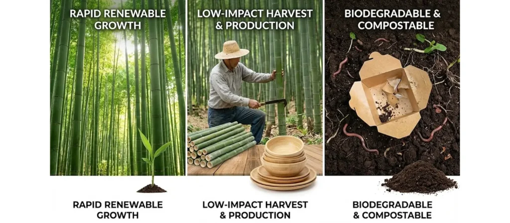 Why Bamboo Packaging Is the Future of Eco-Friendly Product Design? 2 Why is Bamboo Packaging Sustainable