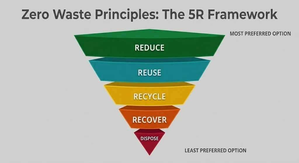 What is Zero Waste? A Complete Guide to Living Sustainably and Minimizing Your Footprint 2 Zero Waste Principles The 5R Framework