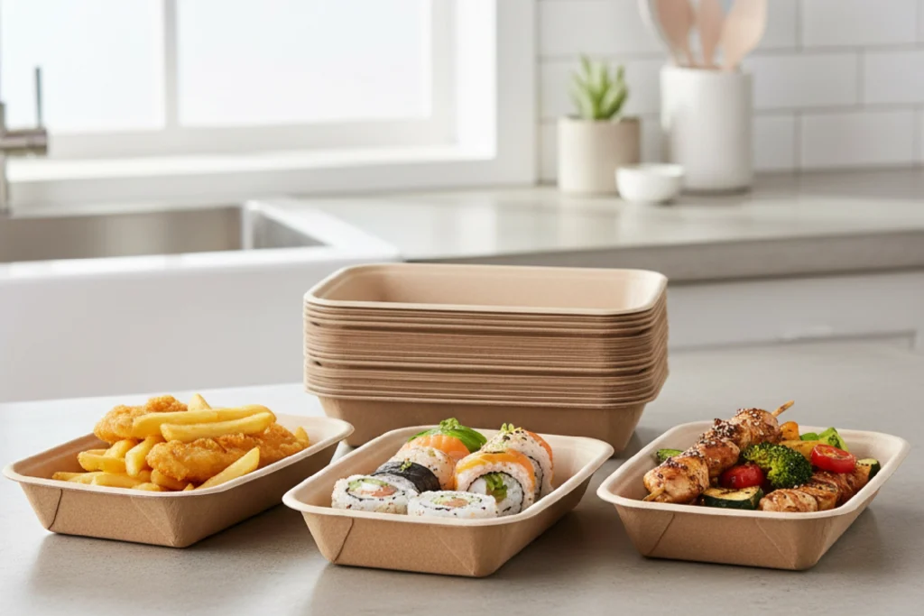 diaposable food tray