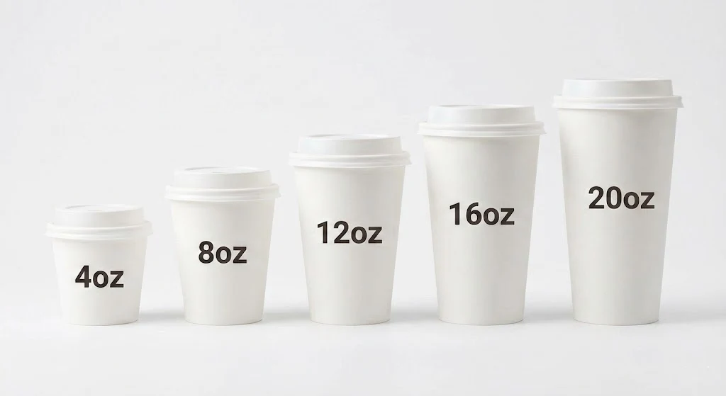 Coffee Cup Sizes Guide for Cafés & Wholesale Buyers