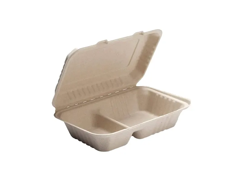 Two Compartment Disposable Bento Boxes