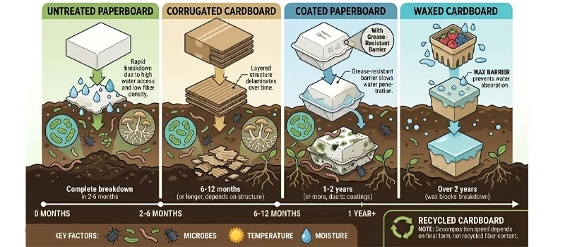 How Long Does Cardboard Take to Decompose? 4 Different Types of Cardboard and Their Decomposition Rates
