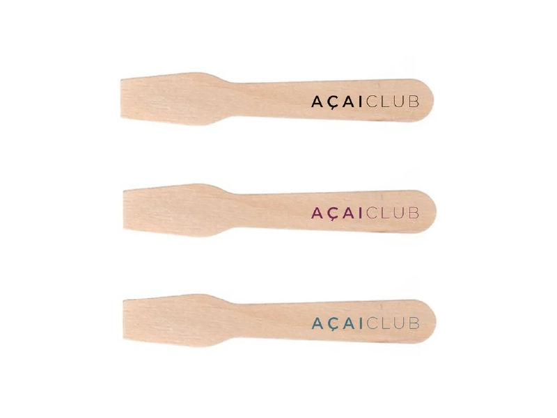 Branded Wooden Ice Cream Spoon