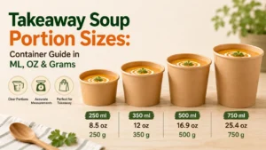 Takeaway Soup Portion Sizes Container Guide in ML, OZ & Grams