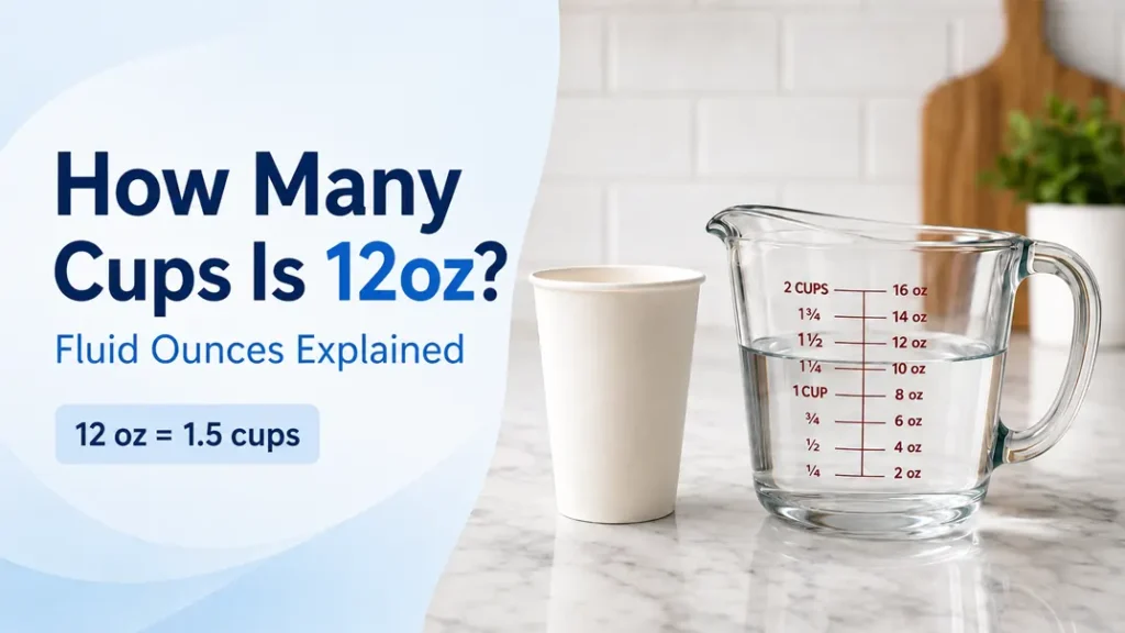 How Many Cups Is 12oz? Everything You Need to Know About 12oz Cups 2 How Many Cups Is 12oz Fluid Ounces Explained