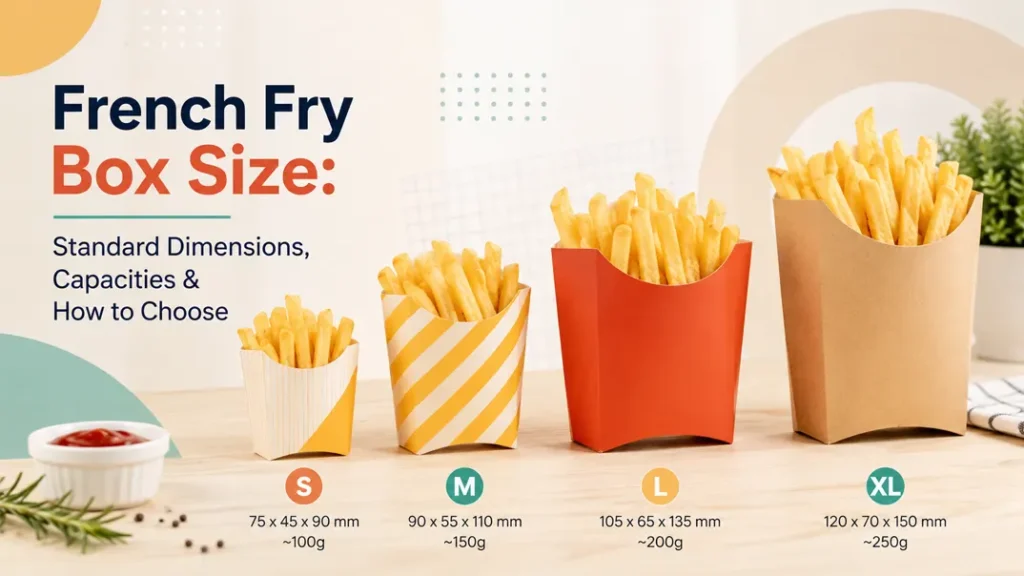 French Fry Box Size: Standard Dimensions, Capacities & How to Choose 4 French Fry Box Size