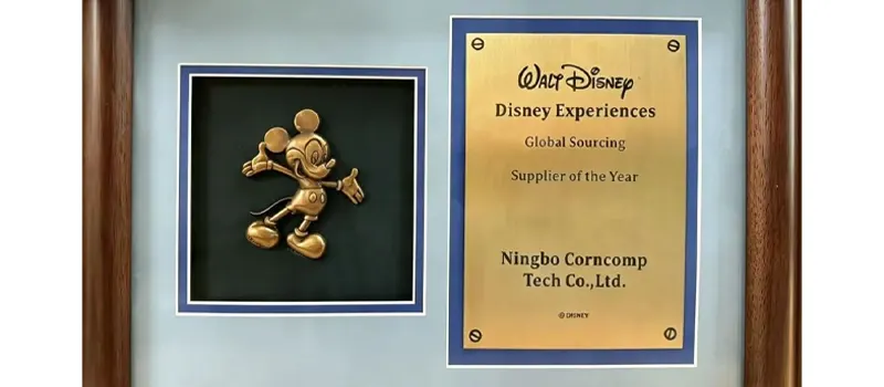 Ningbo Corncomp Named Disney Experiences Global Sourcing Supplier of the Year 1 Ningbo Corncomp Named Disney Experiences Global Sourcing Supplier of the Year